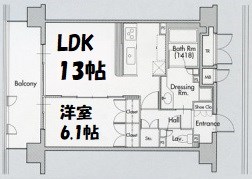 グラン・アベニュー名駅 間取り図