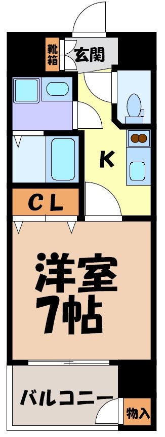 エステムコート名古屋金山ミッドクロス 間取り図