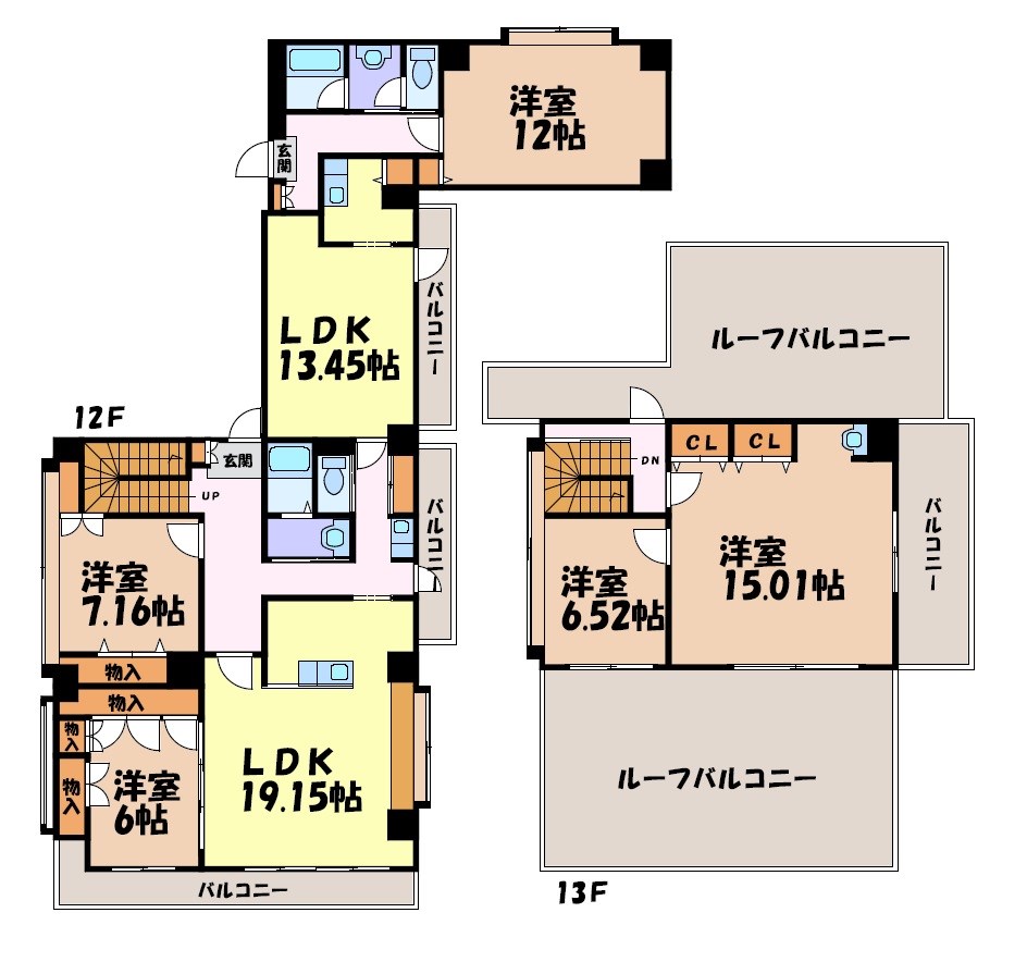 ヴァンキッシュ 間取り図