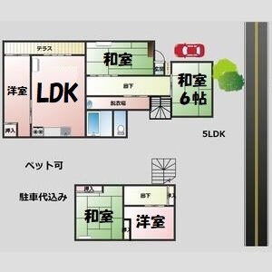 千種区戸建 間取り図