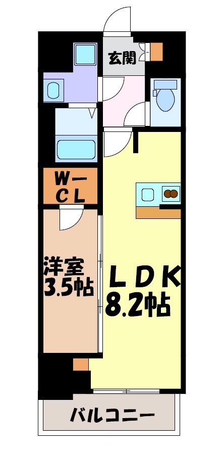 クレヴィスタ名古屋上前津 間取り図
