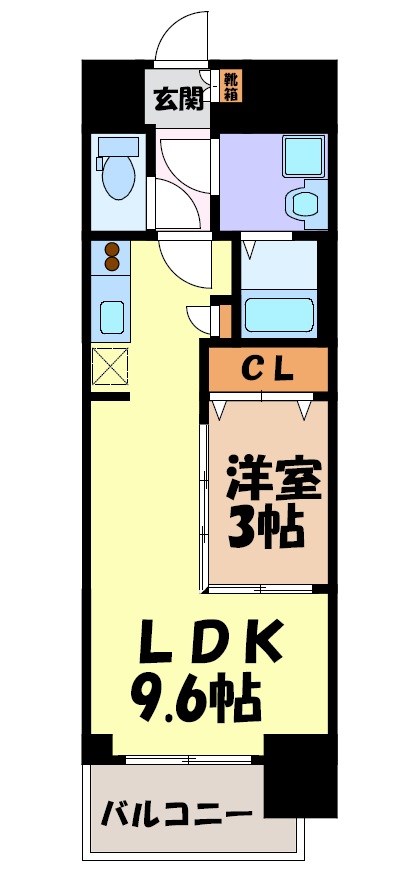 プレサンスジェネ上前津 間取り図