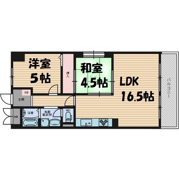 日商岩井栄ハイツ 間取り図