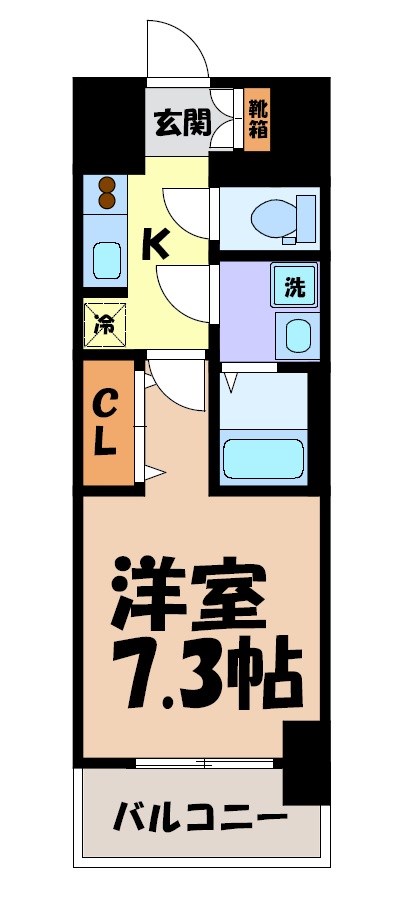S-RESIDENCE亀島駅前ascent 間取り図