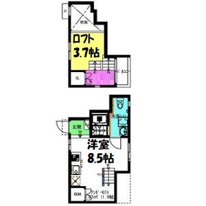 Venus-Ⅲ 間取り図