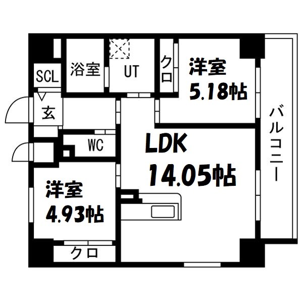 THE LOUNGE LINEAR GATE 間取り図