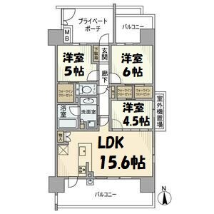 ファミリアーレ熱田日比野 間取り図