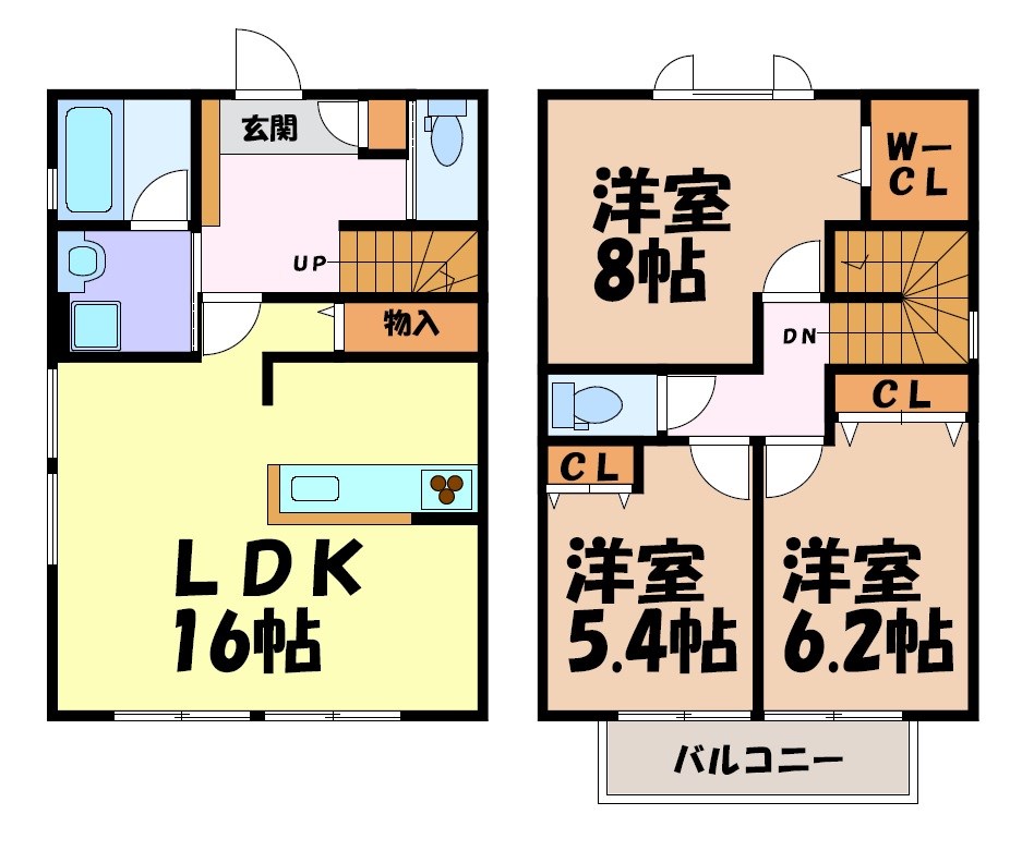 グラシアベルⅡ棟 間取り図