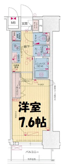 プレサンス上前津オレシア 間取り図