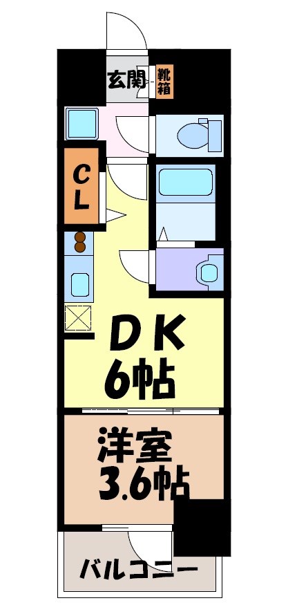 プレサンス上前津オレシア 間取り図