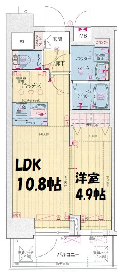 プレサンス上前津オレシア 間取り図
