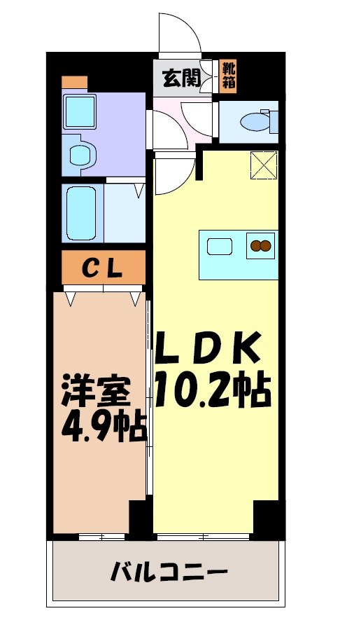 プレサンス上前津オレシア 間取り図