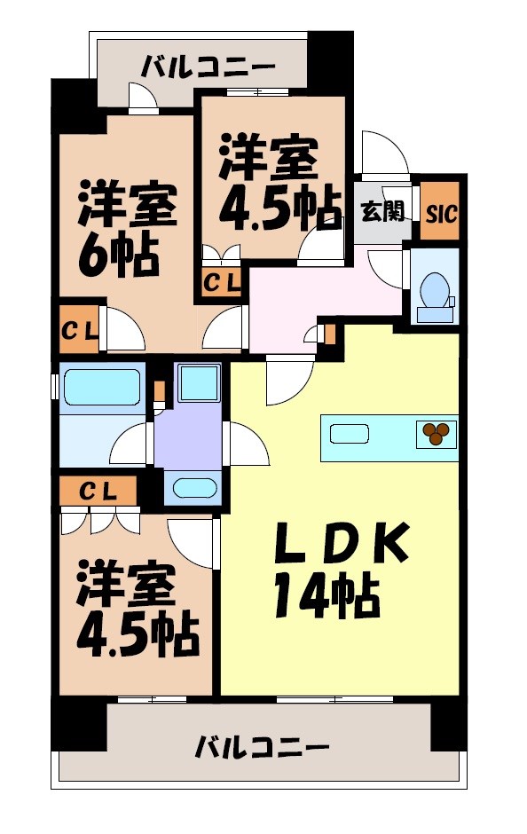 プレサンス名駅南ブリエ 間取り図