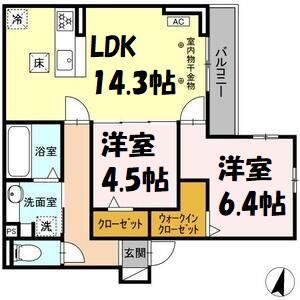 コーエクジスタンス主税 間取り図