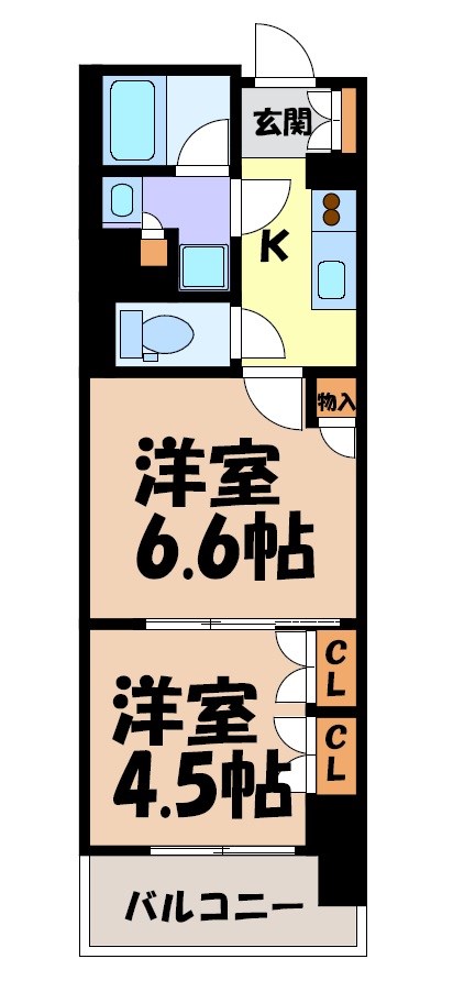 プレサンス名駅南ブリエ 間取り図