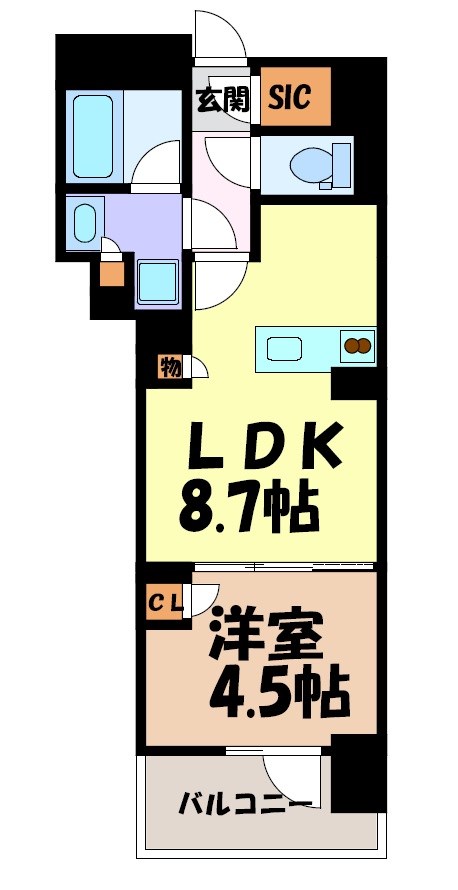 プレサンス名駅南ブリエ 間取り図