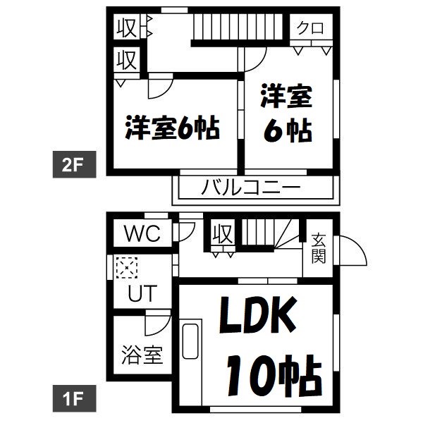 ソレアB棟 間取り図