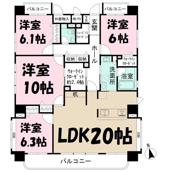 大幸マンション 間取り図