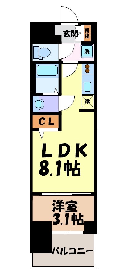 プレサンスジェネ上前津 間取り図