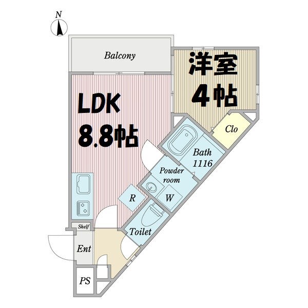 Cherim清水 間取り図