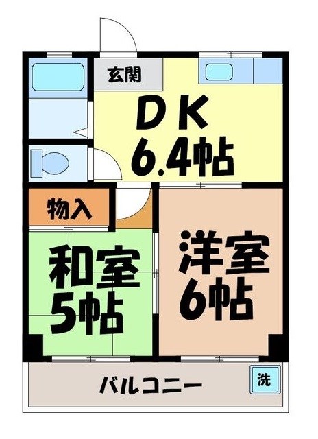 コーポ若竹 間取り図