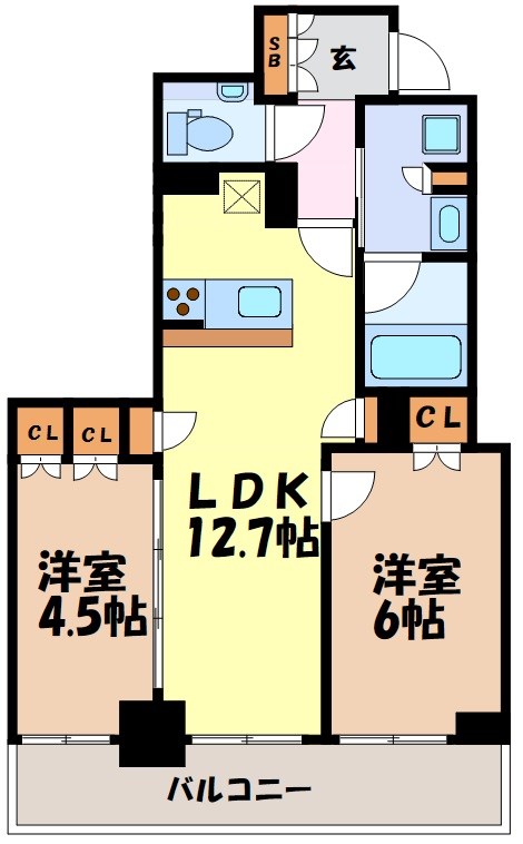 ザ・パークハウス久屋ローレルタワー 間取り