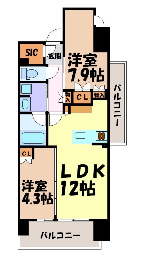オーパスレジデンス名古屋ステーション 間取り図