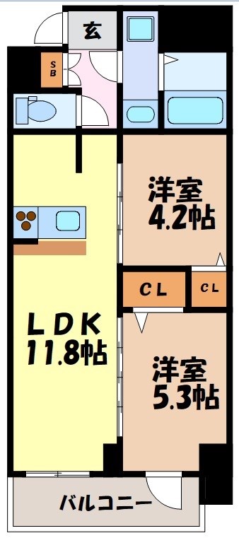 MAXIV名古屋上前津 間取り図
