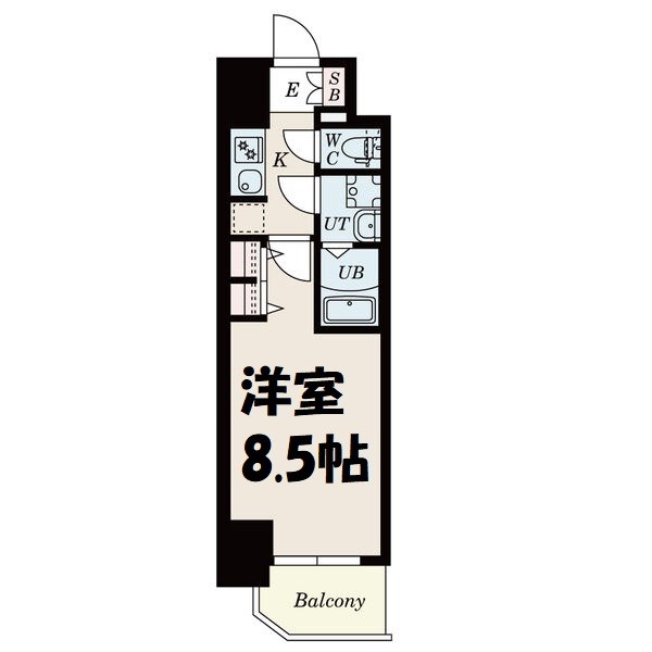 S-RESIDENCE黒川本通一丁目 間取り図