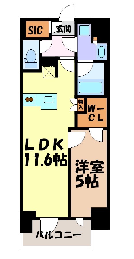 プレサンス丸の内サージュ 間取り図