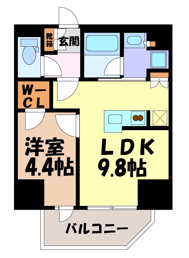 プレサンス丸の内サージュ 間取り図