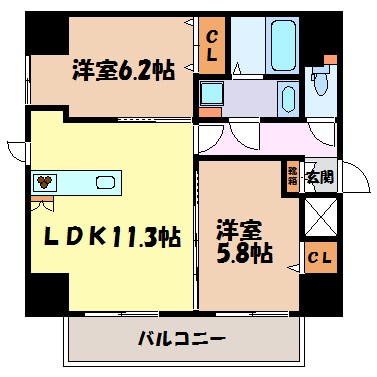 LIBERTA CARINO 間取り図