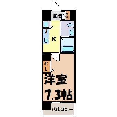 La　Douceur山王 間取り図