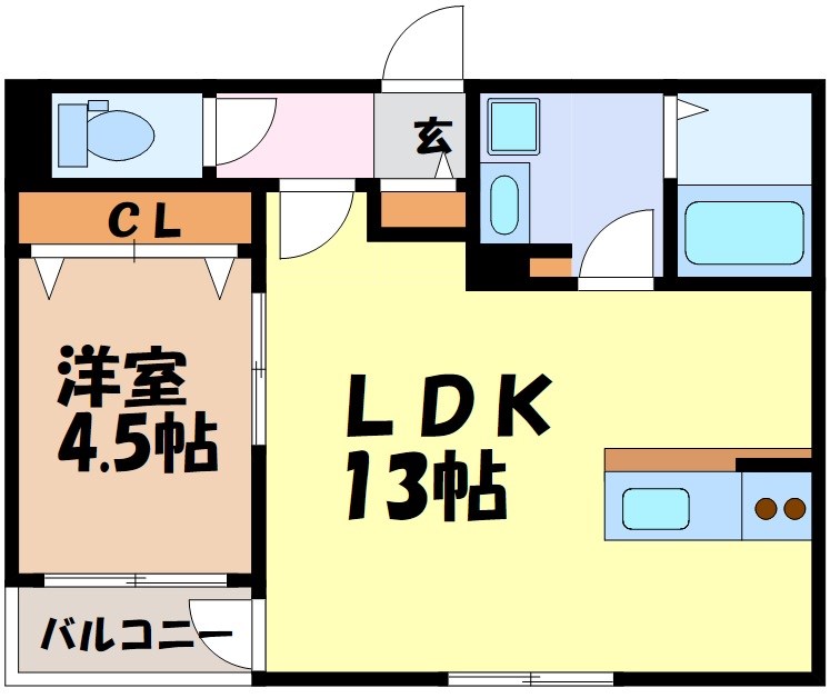 クラージュ浄心 間取り図