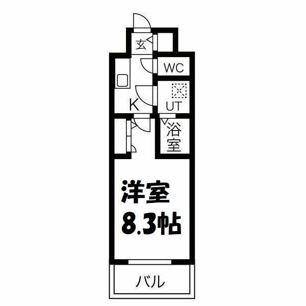 エスリード上前津LIVIA 間取り図
