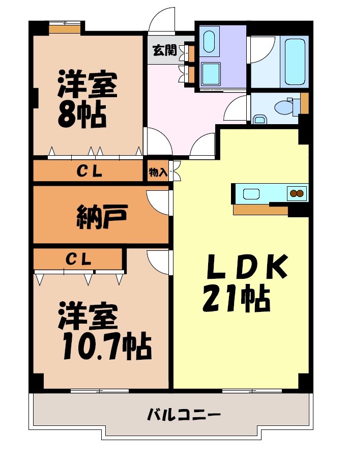 プレディアスタイル旭丘 間取り図