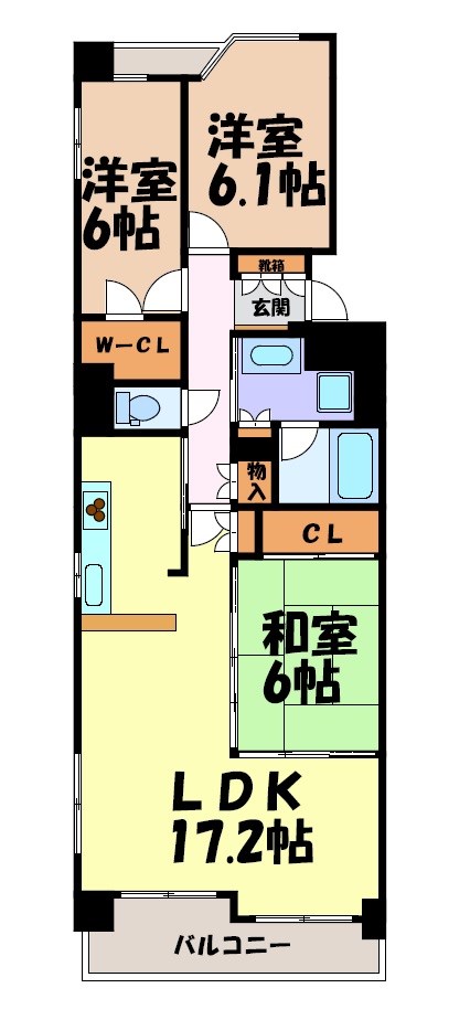ローレルコート丸の内 間取り図