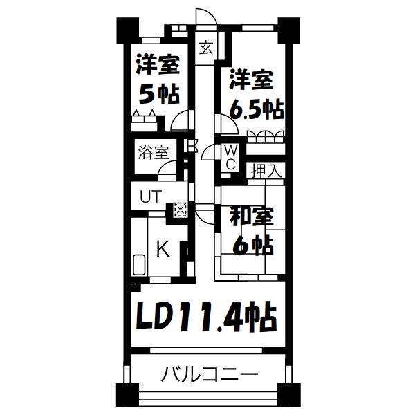ファミリアーレ庄内通 間取り図