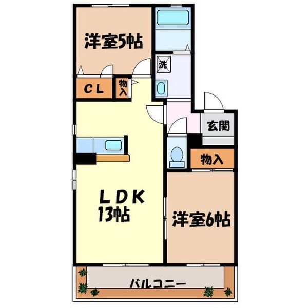 グランデール南山C棟 間取り図