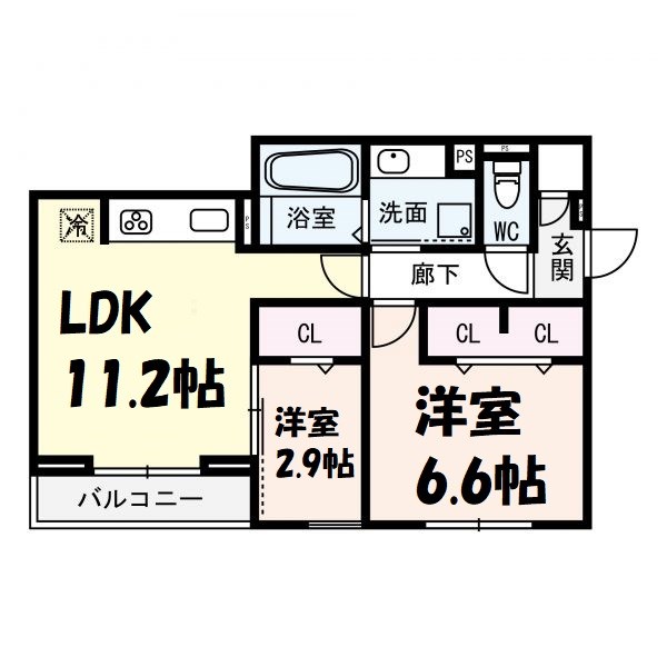 サニーコート平和 間取り図