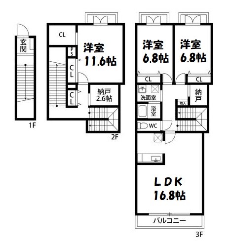 Greenwich　House 間取り図