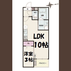 Jack Kinjo Ⅰ 間取り図