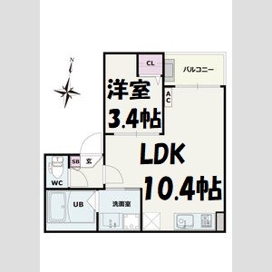 Jack Kinjo Ⅰ 間取り図