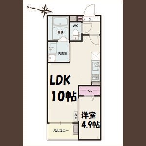 Jack Kinjo Ⅰ 間取り図