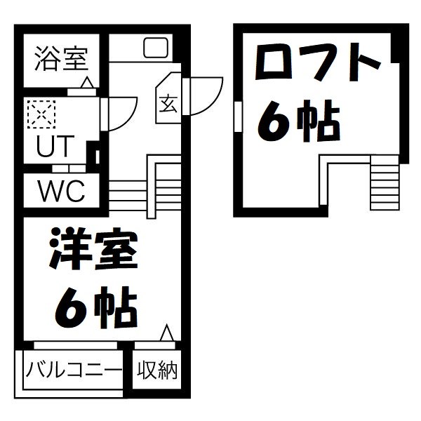 ネオメゾナ津賀田 間取り図