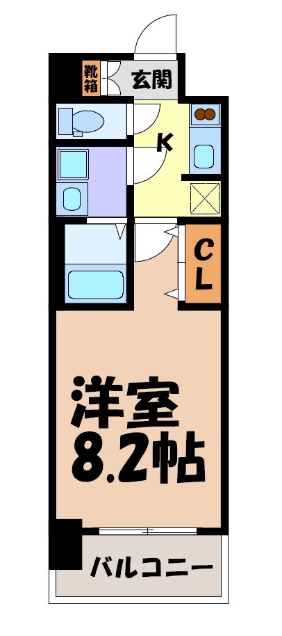 メイクス名駅太閤 間取り図