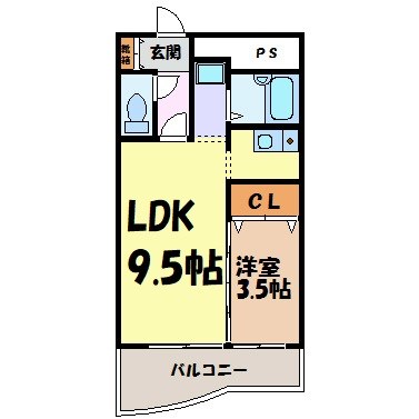 Ｘ－ｏｖｅｒ21覚王山 間取り図