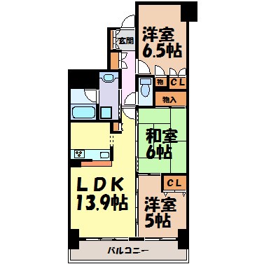 宝マンショングランスクエア名駅 間取り図