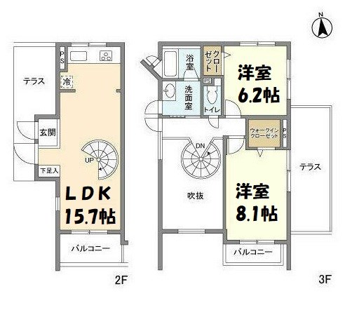 メゾネットミユキ 間取り図