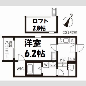 スカイキャッスルⅡ 間取り図